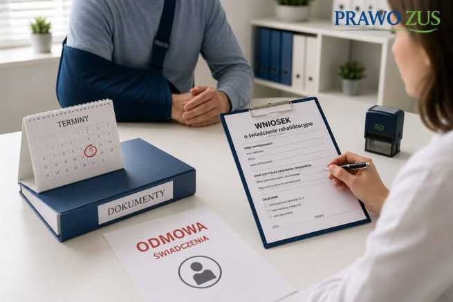 Świadczenie rehabilitacyjne po chorobowym, wniosek, dokumenty, terminy i odmowa